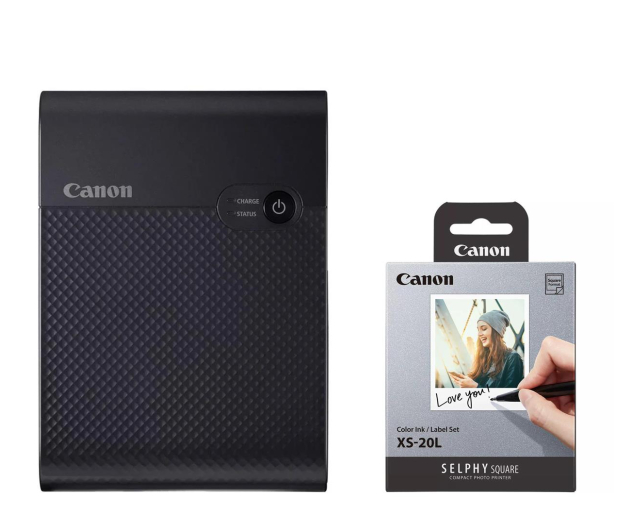 Canon Selphy Square QX10 czarna + papier XS-20L - 1223796 - zdjęcie